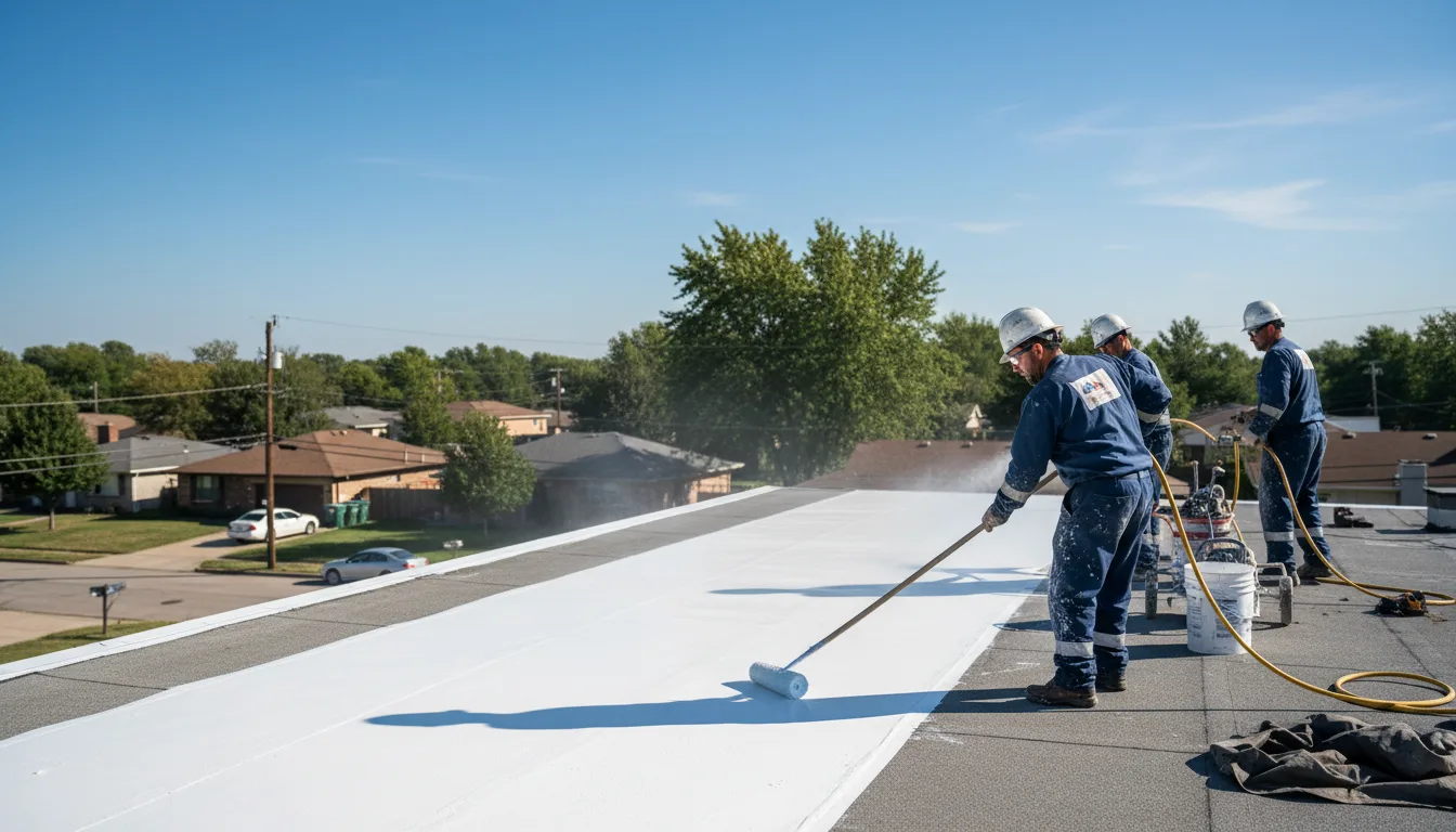 Commercial roof coating in Waterford Works, NJ near me